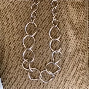 Silpada Sterling Large Curved Link Necklace N1633